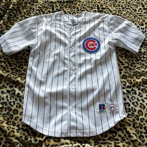 VINTAGE RUSSELL ATHLETIC WOOD CUBS JERSEY